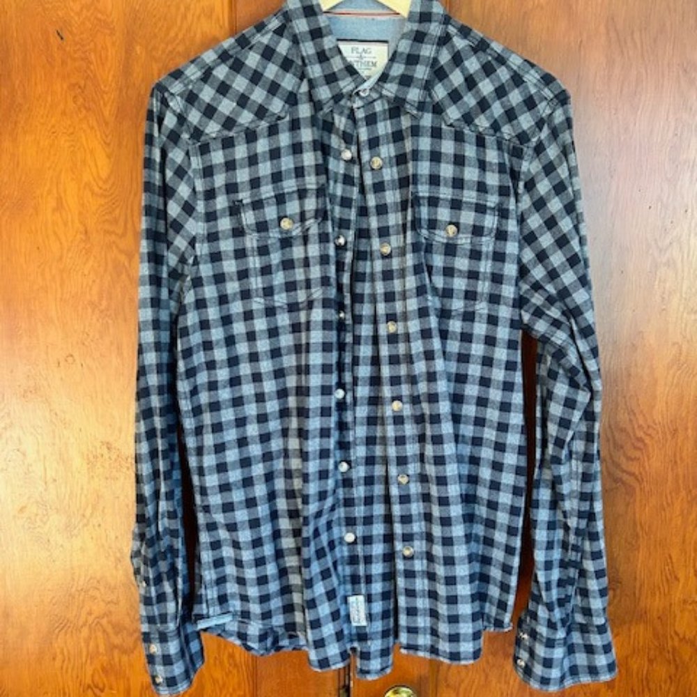 Flag & Anthem button up shirt